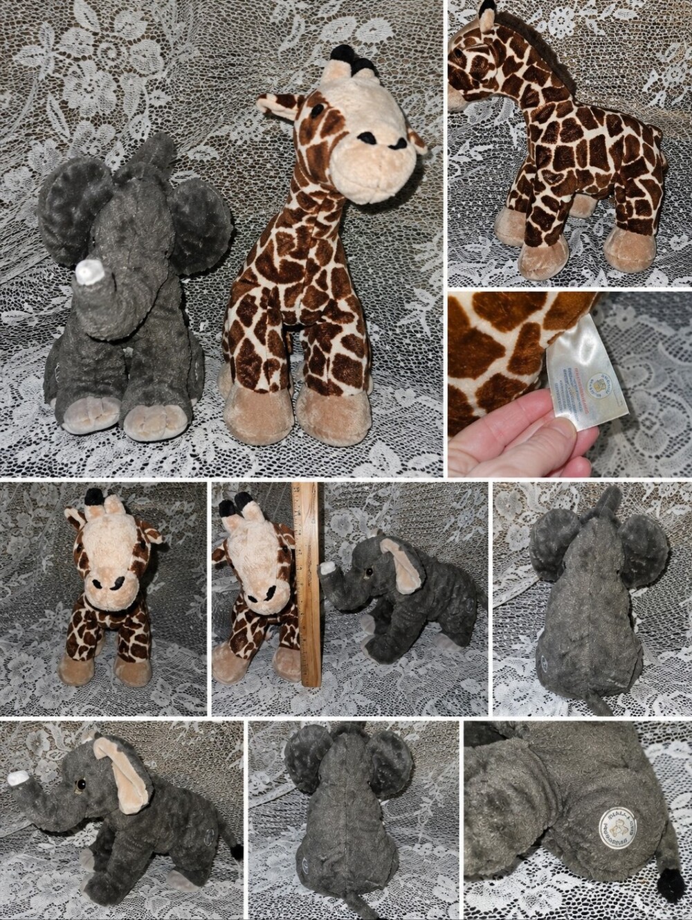 - Build-A-Bear Giraffe & Elephant Plush Stuffed Animal Lot of‎ 2